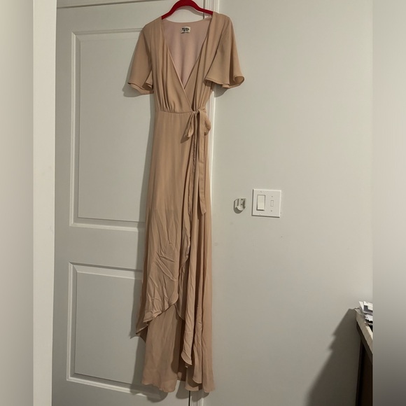 Show Me Your MuMu Dusty Pink Wrap Maxi Dress - Picture 7 of 7